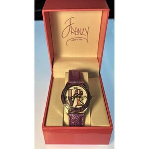Vintage Frenzy Accutime Girls And Ladies Wristwatch Multicolor Design